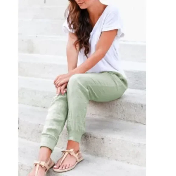 jogger casual pants with drawstring waist and pockets - Picture 2 of 11